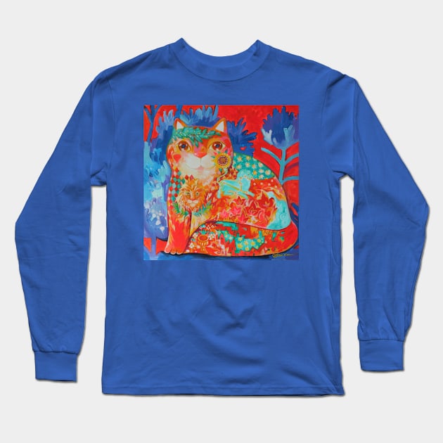 Lion cat Long Sleeve T-Shirt by CATS ART